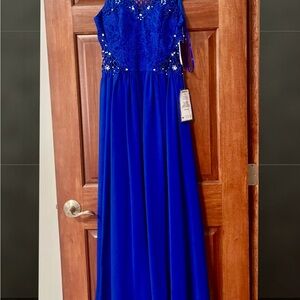 City Studio Royal Blue Lace Dress